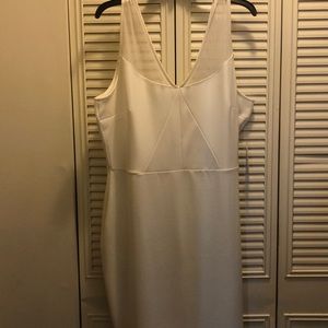 White form fitting dress